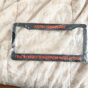 Justin Timberlake The Forget Tomorrow World Tour License Plate Frame